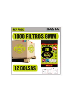 Filtros para Tabaco 8MM XL - 1000 Unidades