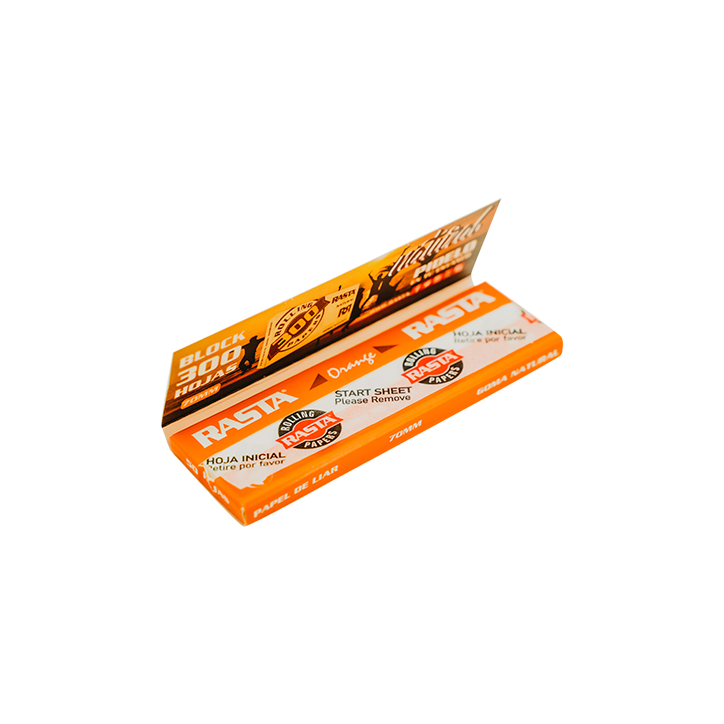 PAP.2X1€ NARANJA-70MM 200LIB EMB/9