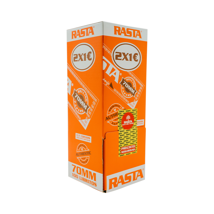 PAP.2X1€-NARANJA-70MM*100LIB* EMB/9EXP