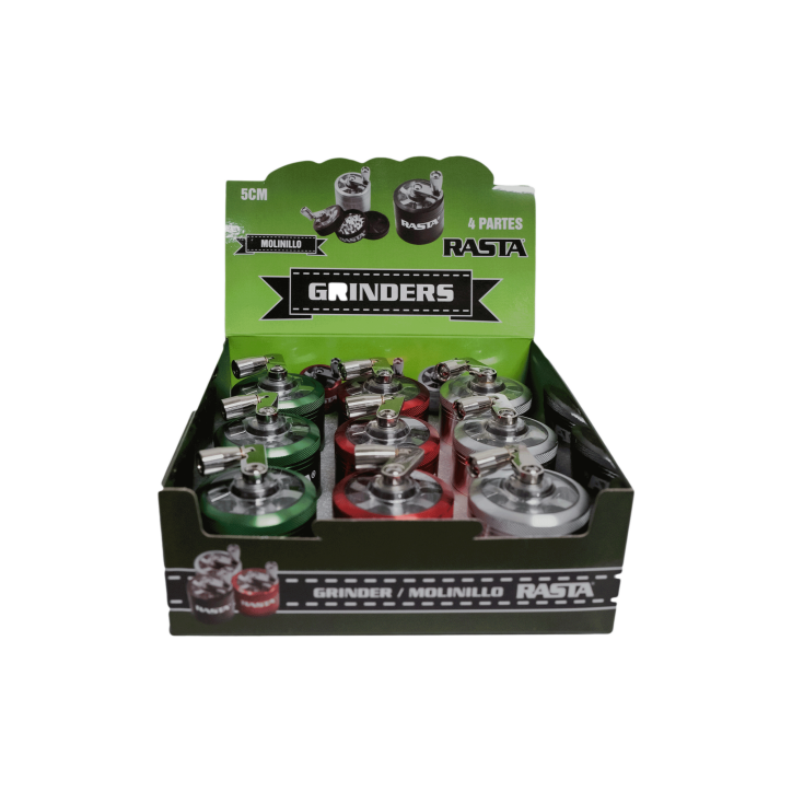 GRINDER-4PART- ALUM* 5CM EST/9 EMB/12EST