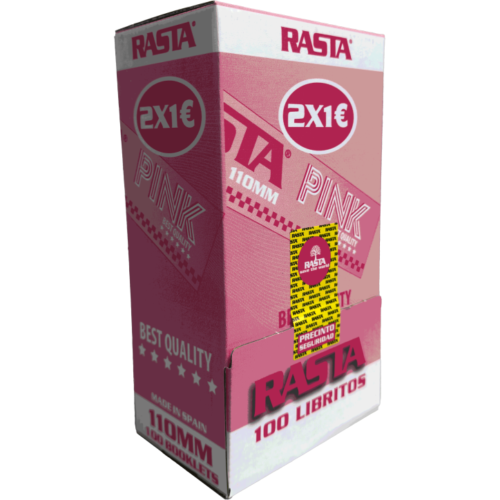 PAP.2X1€ PINK-110MM 100LIB EMB/9EXP